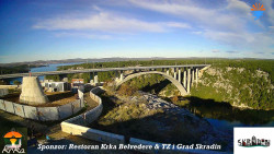 Skradin, řeka Krka, most A1