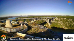 Skradin, řeka Krka, most A1