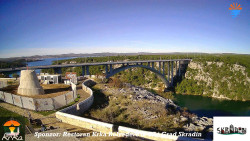 Skradin, řeka Krka, most A1