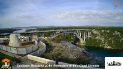 Skradin, řeka Krka, most A1