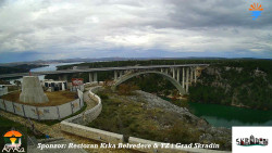 Skradin, řeka Krka, most A1