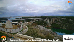 Skradin, řeka Krka, most A1