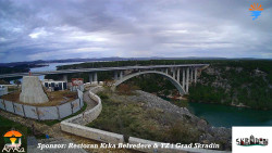 Skradin, řeka Krka, most A1