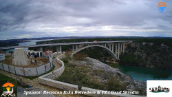 Skradin, řeka Krka, most A1
