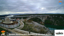 Skradin, řeka Krka, most A1