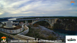 Skradin, řeka Krka, most A1