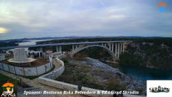 Skradin, řeka Krka, most A1