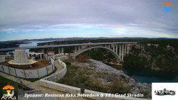 Skradin, řeka Krka, most A1