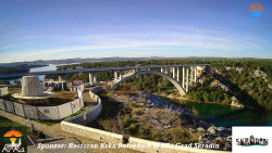 Skradin, řeka Krka, most A1