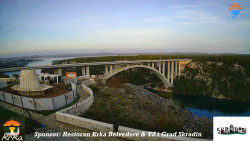 Skradin, řeka Krka, most A1