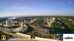 Skradin, řeka Krka, most A1