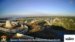 Skradin, řeka Krka, most A1