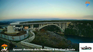 Městečko Skradin - Skradin, řeka Krka, most A1 - 12.12.2025 v 07:30 Městečko Skradin - Skradin, řeka Krka, most A1 - 12.12.2025 v 07:30