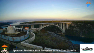 Městečko Skradin - Skradin, řeka Krka, most A1 - 12.12.2025 v 07:45 Městečko Skradin - Skradin, řeka Krka, most A1 - 12.12.2025 v 07:45