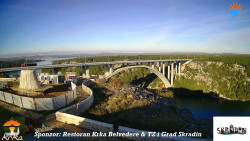 Skradin, řeka Krka, most A1