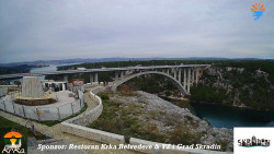 Skradin, řeka Krka, most A1