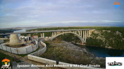 Skradin, řeka Krka, most A1