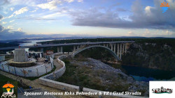 Skradin, řeka Krka, most A1