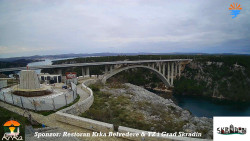 Skradin, řeka Krka, most A1