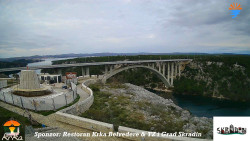 Skradin, řeka Krka, most A1