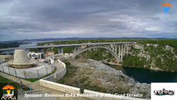 Skradin, řeka Krka, most A1
