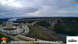 Skradin, řeka Krka, most A1