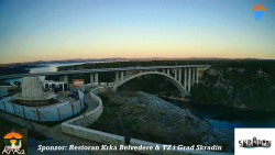 Skradin, řeka Krka, most A1