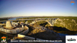 Skradin, řeka Krka, most A1