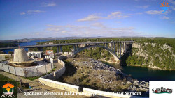Skradin, řeka Krka, most A1