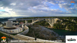 Skradin, řeka Krka, most A1