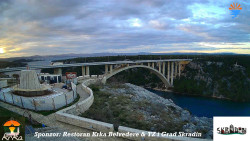 Skradin, řeka Krka, most A1