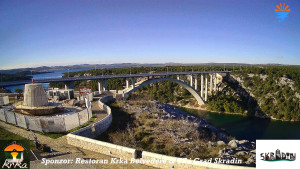 Městečko Skradin - Skradin, řeka Krka, most A1 - 31.12.2025 v 13:15 Městečko Skradin - Skradin, řeka Krka, most A1 - 31.12.2025 v 13:15