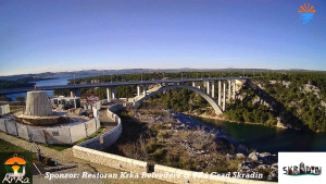 Městečko Skradin - Skradin, řeka Krka, most A1 - 31.12.2025 v 13:45 Městečko Skradin - Skradin, řeka Krka, most A1 - 31.12.2025 v 13:45