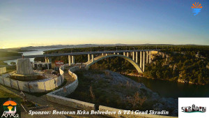 Městečko Skradin - Skradin, řeka Krka, most A1 - 31.12.2025 v 15:45 Městečko Skradin - Skradin, řeka Krka, most A1 - 31.12.2025 v 15:45