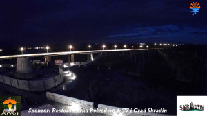 Městečko Skradin - Skradin, řeka Krka, most A1 - 1.1.2026 v 06:45 Městečko Skradin - Skradin, řeka Krka, most A1 - 1.1.2026 v 06:45