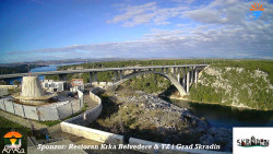 Skradin, řeka Krka, most A1