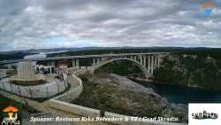 Skradin, řeka Krka, most A1
