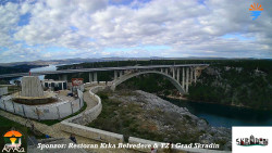Skradin, řeka Krka, most A1