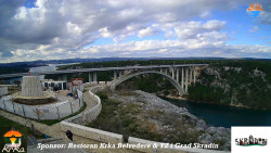 Skradin, řeka Krka, most A1
