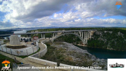 Skradin, řeka Krka, most A1