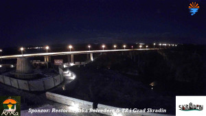 Městečko Skradin - Skradin, řeka Krka, most A1 - 3.1.2026 v 01:30 Městečko Skradin - Skradin, řeka Krka, most A1 - 3.1.2026 v 01:30