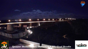 Městečko Skradin - Skradin, řeka Krka, most A1 - 3.1.2026 v 03:45 Městečko Skradin - Skradin, řeka Krka, most A1 - 3.1.2026 v 03:45