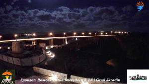 Městečko Skradin - Skradin, řeka Krka, most A1 - 3.1.2026 v 04:30 Městečko Skradin - Skradin, řeka Krka, most A1 - 3.1.2026 v 04:30