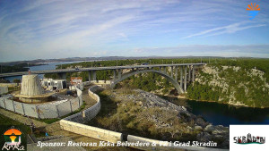 Městečko Skradin - Skradin, řeka Krka, most A1 - 3.1.2026 v 10:30 Městečko Skradin - Skradin, řeka Krka, most A1 - 3.1.2026 v 10:30