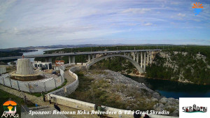 Městečko Skradin - Skradin, řeka Krka, most A1 - 3.1.2026 v 12:00 Městečko Skradin - Skradin, řeka Krka, most A1 - 3.1.2026 v 12:00