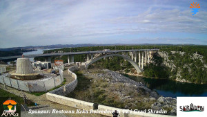 Městečko Skradin - Skradin, řeka Krka, most A1 - 3.1.2026 v 12:30 Městečko Skradin - Skradin, řeka Krka, most A1 - 3.1.2026 v 12:30