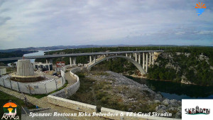 Městečko Skradin - Skradin, řeka Krka, most A1 - 3.1.2026 v 14:00 Městečko Skradin - Skradin, řeka Krka, most A1 - 3.1.2026 v 14:00