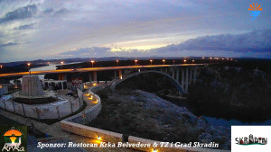 Městečko Skradin - Skradin, řeka Krka, most A1 - 3.1.2026 v 17:00 Městečko Skradin - Skradin, řeka Krka, most A1 - 3.1.2026 v 17:00