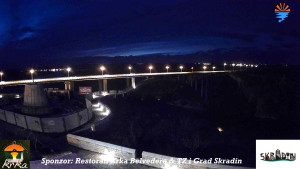 Městečko Skradin - Skradin, řeka Krka, most A1 - 3.1.2026 v 17:30 Městečko Skradin - Skradin, řeka Krka, most A1 - 3.1.2026 v 17:30