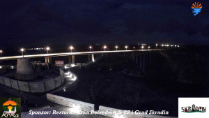Městečko Skradin - Skradin, řeka Krka, most A1 - 3.1.2026 v 22:30 Městečko Skradin - Skradin, řeka Krka, most A1 - 3.1.2026 v 22:30